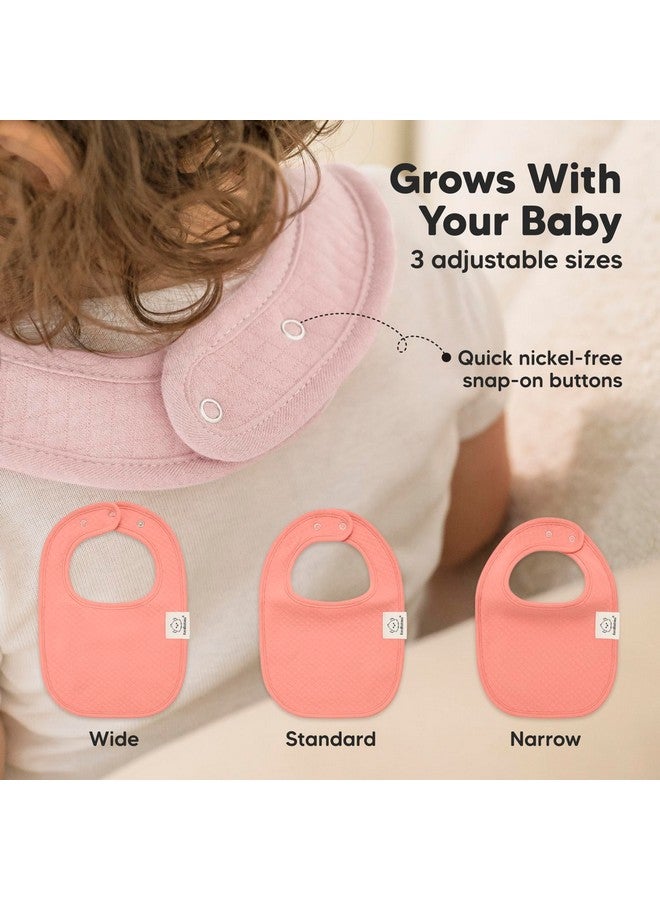 KeaBabies 8-Pack Organic Baby Bibs for Baby Girls, Baby Boys - Cotton Cloth Baby Boy Bibs, Baby Girl Bibs for Drooling and Teething, Absorbent Drool Bibs for Spit Ups, Toddler Bib,Infant Bibs (Muted Pastel)  - Image 5