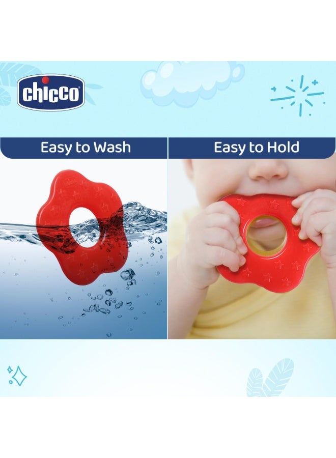 Chicco Teether Supersoft Star 2M+ 2Pc Red + Green - Image 2