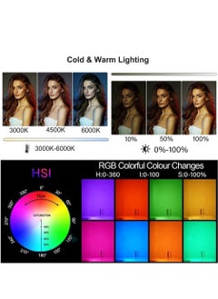 Y&D DMG Handheld RGB Tube LED Video Light Stick 3000k-6500k Dimmable 9-Color Light, Atmosphere Camera Built-In Battery And Remote Control, OLED Display Suitable for Various Scenes  - Image 2