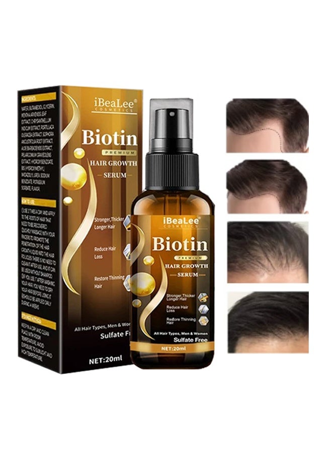 iBealee Biotin Premium Hair Growth Serum , Hair Essential Spray, Biotin Thickening Herbal Serum, Anti Hair Loss Serum For Hair Growth And Hair Loss, Hair Regrowth For Thicker Longer Fuller Hair - Image 1
