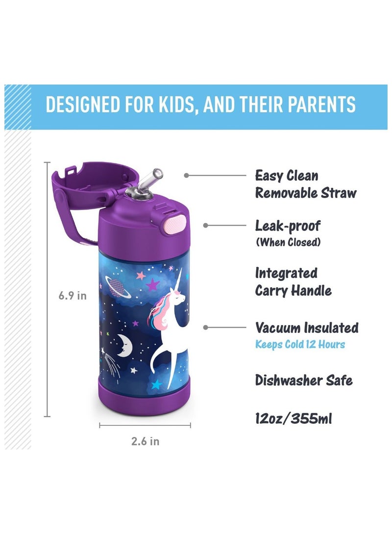 ترموس زجاجة مياه فانتينر من ثيرموس سعة 12 اونصة، ستانلس ستيل - Image 2