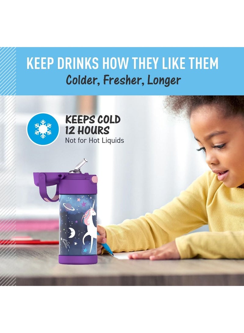 ترموس زجاجة مياه فانتينر من ثيرموس سعة 12 اونصة، ستانلس ستيل - Image 4