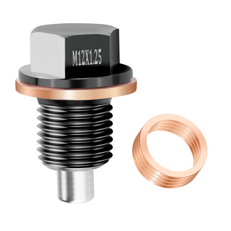 M12125 قابس تصريف الزيت المغناطيسي مع 5 قطع من حشوات قابس الزيت