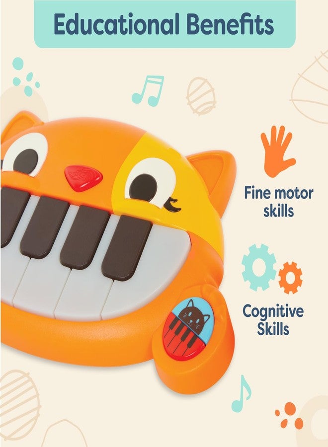 بي. تويز ألعاب ب. - لوحة مفاتيح موسيقية صغيرة بألوان زاهية وأصوات موسيقية، لعبة تعليمية للنمو المبكر للأطفال الرضع والأطفال الصغار - من عمر 18 شهرًا فأكثر - Image 2