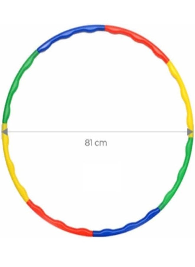 Manos Colourful Hula Hoop for Kids, 80 cm Diameter, Plastic Pack of 1 - Image 4