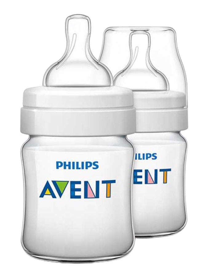 Philips Avent 2-Piece Classic+ Feeding Bottle Set 125ml - Image 1