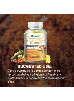 Daynee 60 Count Multi VitaminI Gummies，Vitamin A&C&D&E&B6&B12，Folate & Biotin & CalciumPhosphorus & Zinc，Advanced Multivitamin Gummies  - Image 5