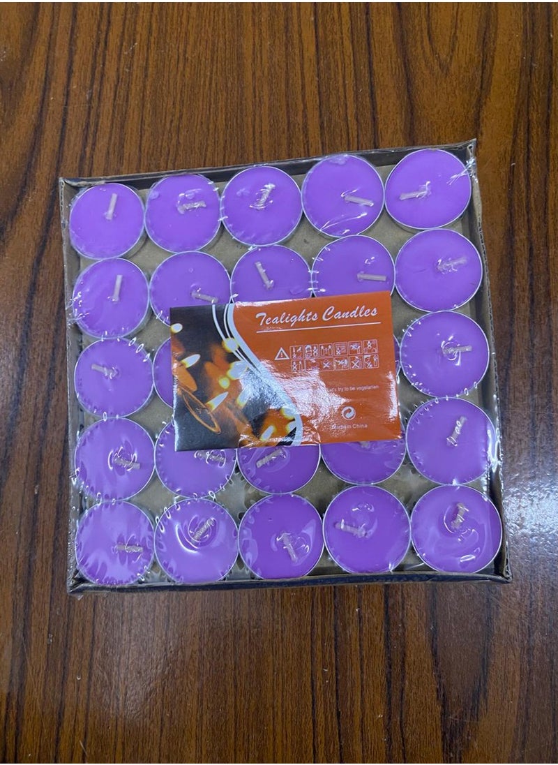 Generic Scented Candles - Purple 50 Pcs  - Image 2