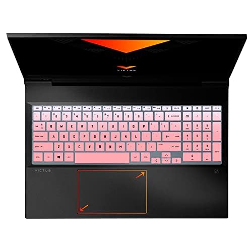 LAPRITE Premium Keyboard Cover Protector Fit with Victus by HP Ryzen 5 5600H 16.1-inch FHD Gaming Laptop Model 16-e0162AX - Gradient Pink - Image 2