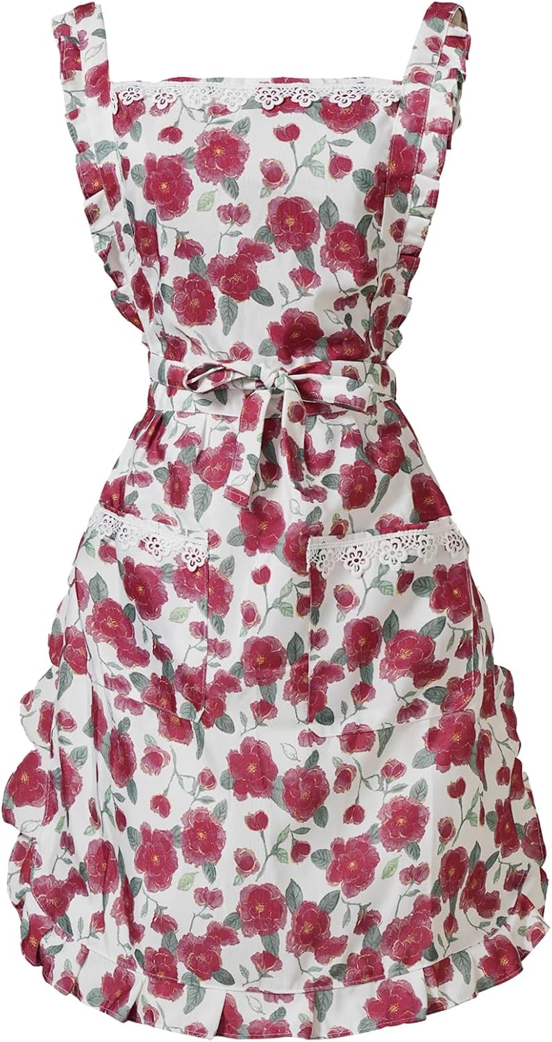Aoomzoon Funny Aprons for Women with Pockets, Kitchen Cooking Grilling Bbq Cute Chef Apron, Mothers Day Birthday Gifts for Women - Image 1
