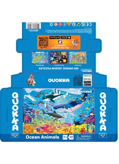quokka QUOKKA 100 Piece Jigsaw Puzzles for Kids Ages 4-8, 3 Sets - Ocean & Forest Animals - Toy for Learning and Eye-Hand Coordination - Unique Gift for Boy and Girl  - Image 4