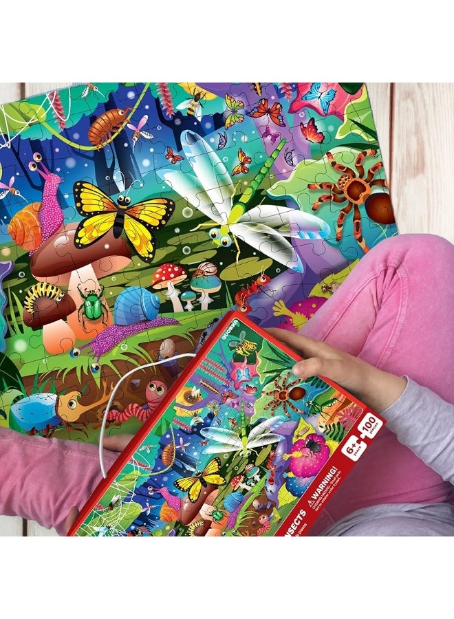 QUOKKA 100 Piece Jigsaw Puzzles for Kids Ages 4-8, 3 Sets - Ocean & Forest Animals - Toy for Learning and Eye-Hand Coordination - Unique Gift for Boy and Girl - Image 5