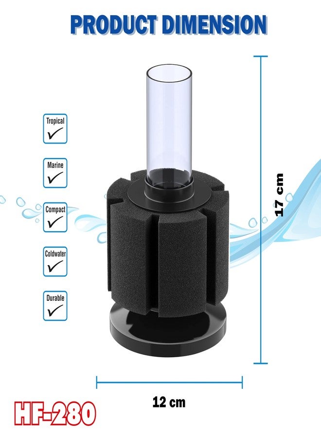 Hallofeed BIO-Sponge Filter for Aquarium, HF-280 - Image 3