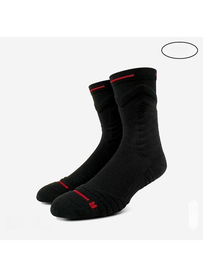KUYING Fashion Anti Slip Breathable Sports Socks Three Piece Set 