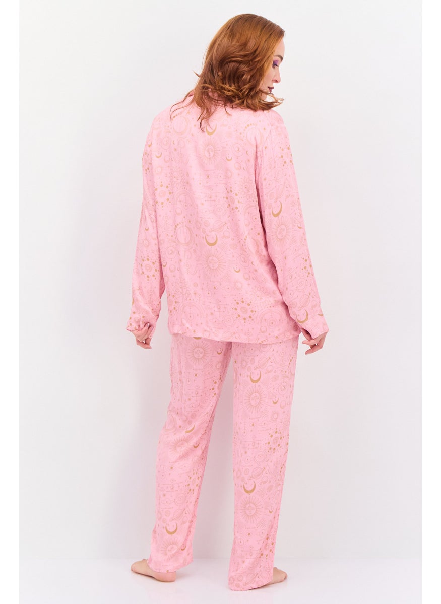 Marilyn Monroe - Women 2 Pieces Printed Pyjama Set, Pink - Image 1