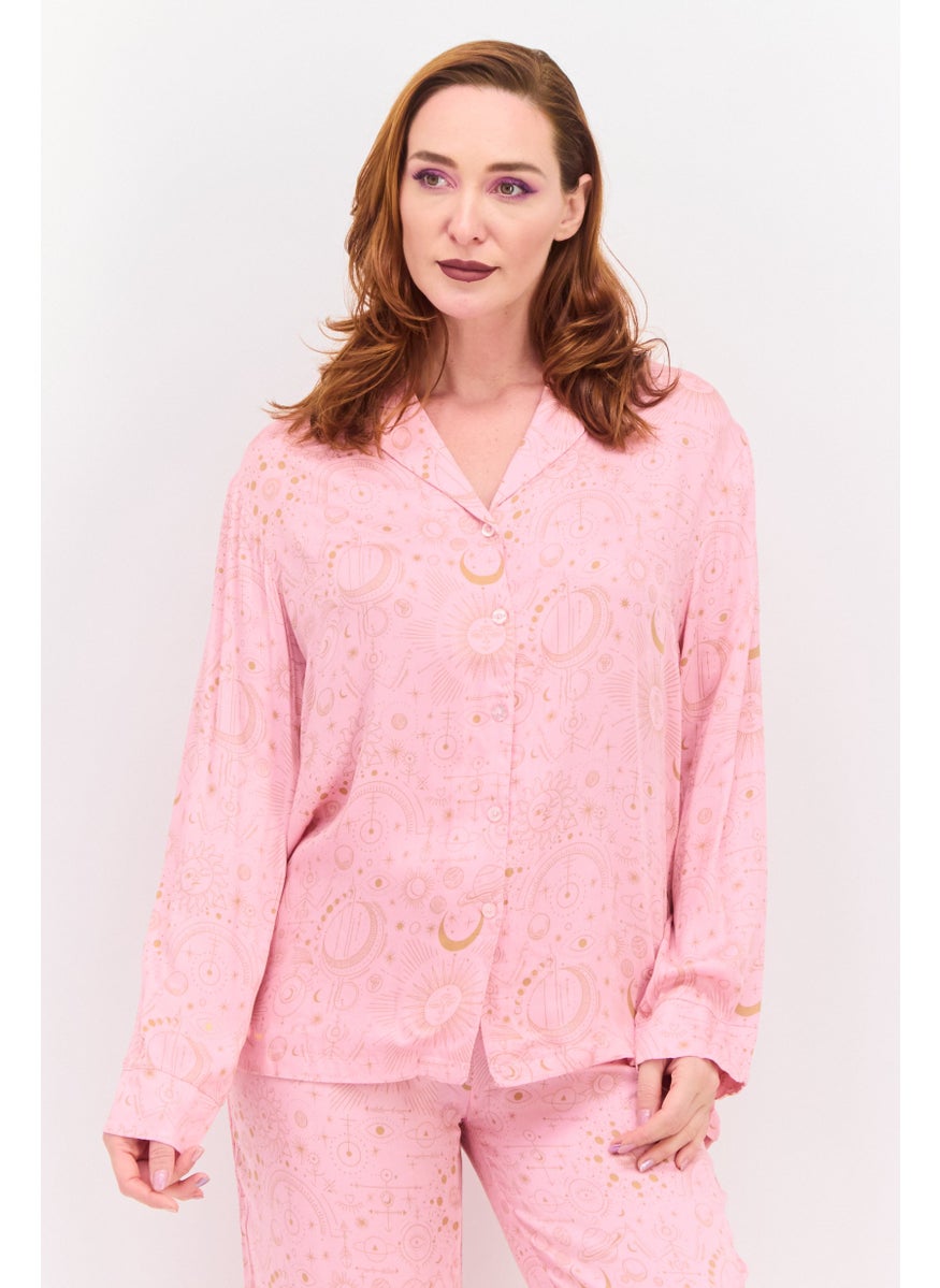 Marilyn Monroe - Women 2 Pieces Printed Pyjama Set, Pink - Image 1
