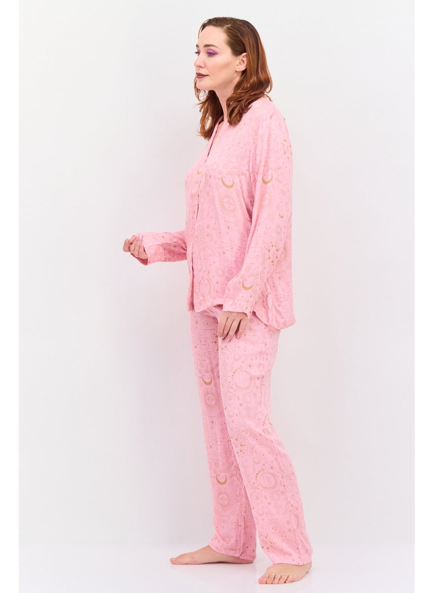 Marilyn Monroe - Women 2 Pieces Printed Pyjama Set, Pink - Image 1