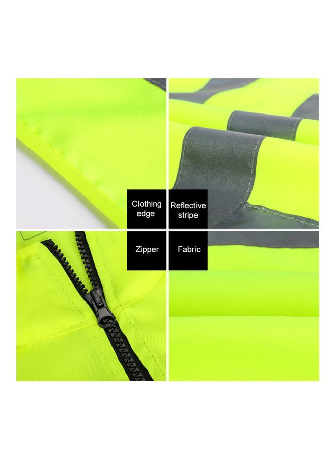 NIBEMINENT Reflective Safety Vest Yellow/Silver - Image 4