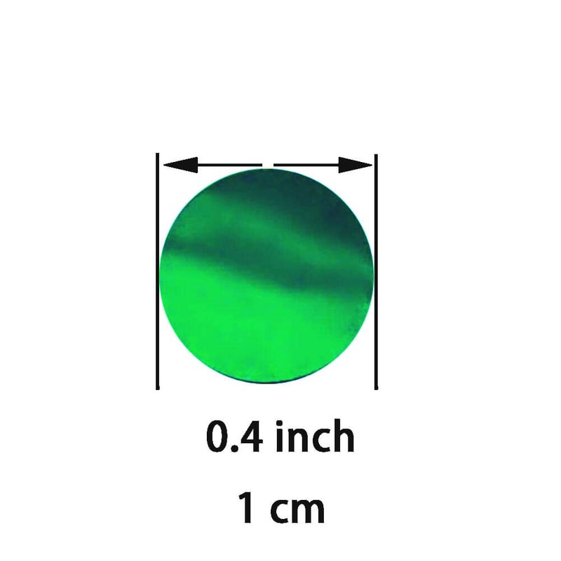 AWESON PARTY Green Foil Metallic Round Table Confetti Decor - Summer Tropical Jungle Safari Baby Shower Birthday Party Mylar Scatter Confetti Decorations, 60g - Image 2