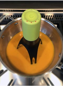 SYOSI Automatic Triangle Stirrer, Adjustable Electric Hand Whisk Blender 3 Speeds Automatic Mixer Portable Kitchen Gadgets Stir Mixing Egg Beater for Frappe, Matcha, Hot Chocolate Green  - Image 5