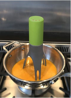 SYOSI Automatic Triangle Stirrer, Adjustable Electric Hand Whisk Blender 3 Speeds Automatic Mixer Portable Kitchen Gadgets Stir Mixing Egg Beater for Frappe, Matcha, Hot Chocolate Green  - Image 4