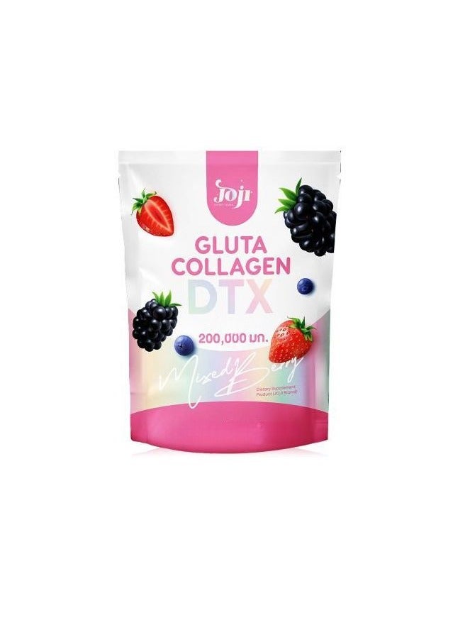 Joji Secret Collagen Drink Mix - 200,000mg Glutathione & Marine Collagen | Mixed Berry Flavor | Skin Radiance & Detox Support | 10 Sachets