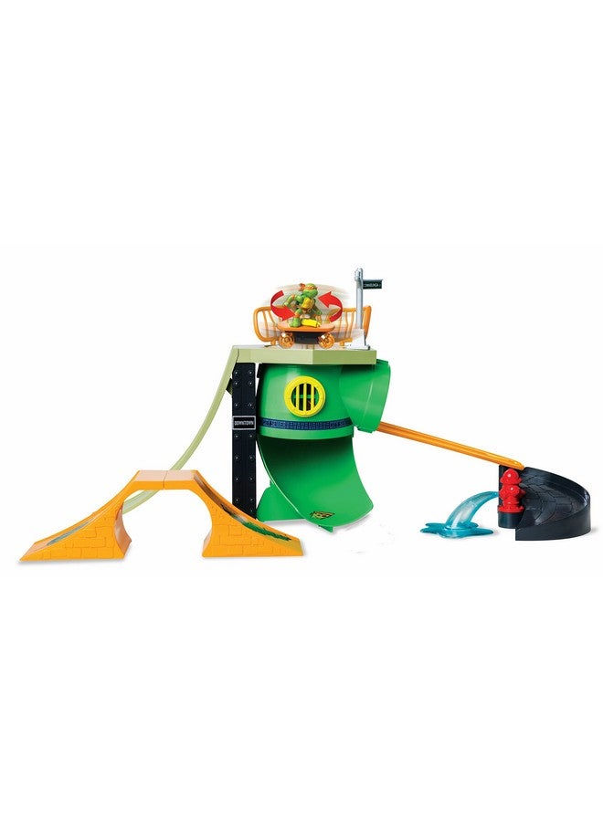 Teenage Mutant Ninja Turtles لعبة سلاحف النينجا المراهقين، مجموعة ملعب التزلج جنون السلاحف، إصدار كلاسيكي مجموعة TMNT للأطفال، أعمار 3 سنوات فما فوق - Image 1