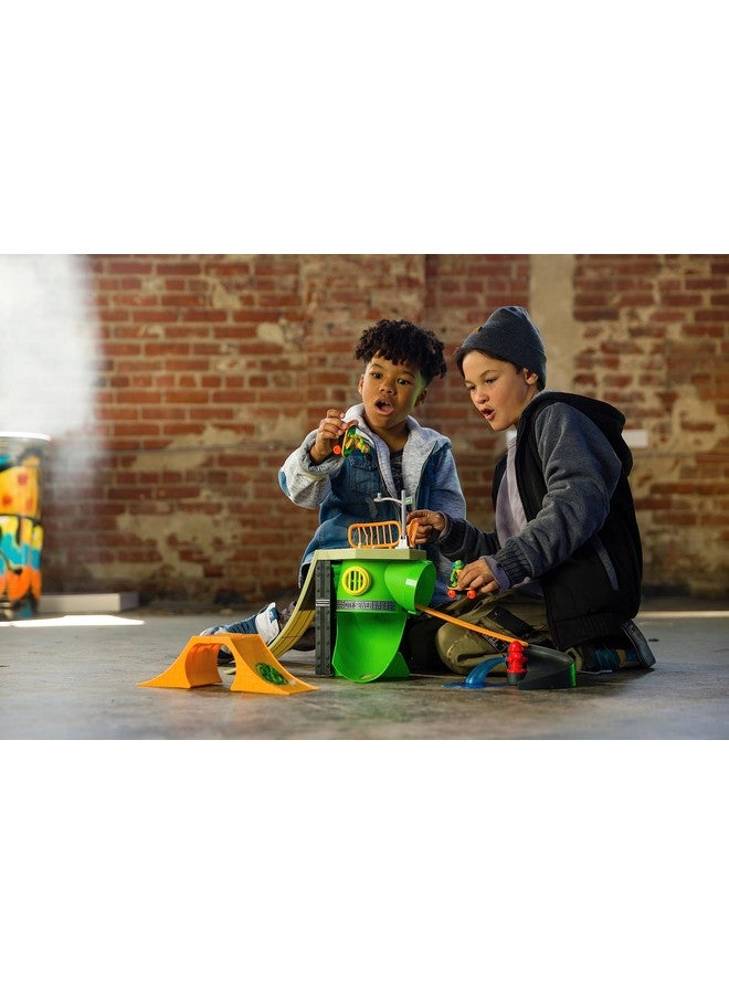 Teenage Mutant Ninja Turtles لعبة سلاحف النينجا المراهقين، مجموعة ملعب التزلج جنون السلاحف، إصدار كلاسيكي مجموعة TMNT للأطفال، أعمار 3 سنوات فما فوق - Image 4