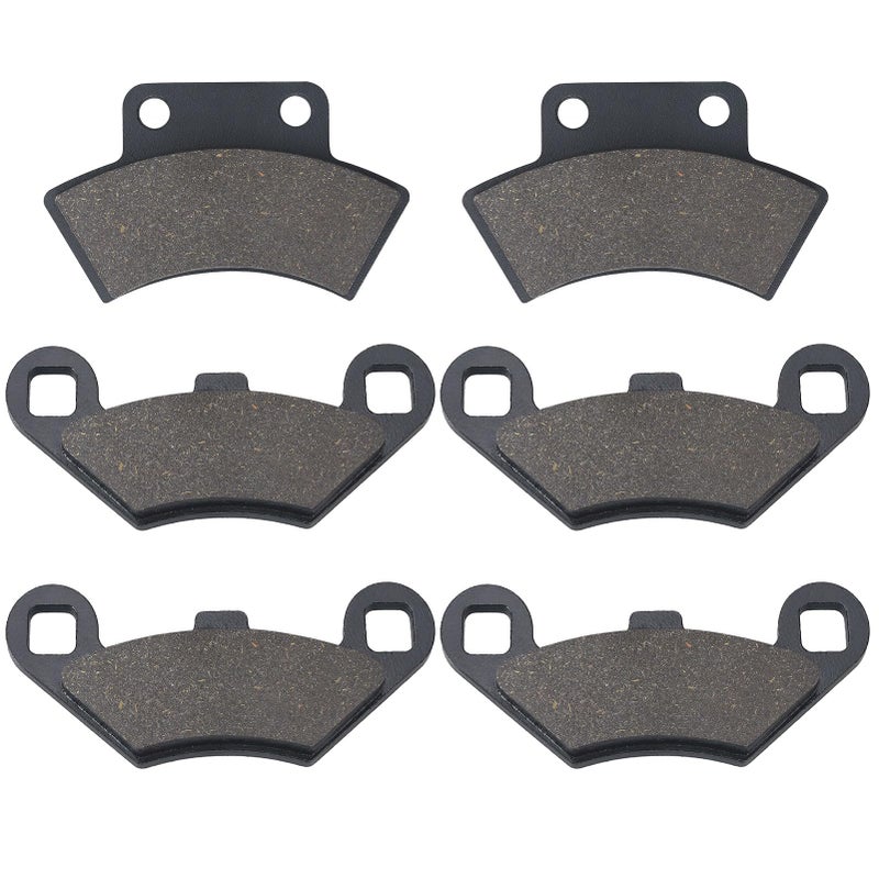 Sollon Front and Rear Brake Pads for Polaris Sportsman 500 400 350 Xplorer 300 400 500 Big Boss 250 300 350 400 500 Scrambler 400L 500 4x4 Magnum 425 Xpress 400 300 Trail Blazer Trail Boss 250