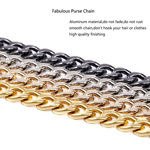 Xiazw Medium Size Fabulous Metal Shoulder Crossbody Purse Strap Replacement Bag Chain Accessories (26‘’, Gold) - Image 4