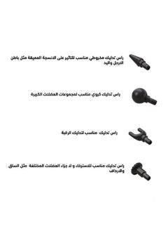 دينكس جهاز المساج العميق لتخفيف الاجهاد وآلام العضلات مع 4 رؤوس مختلفة  - Image 2