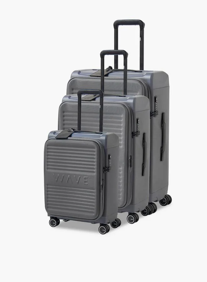 وايف Textured Softcase Luggage Trolley With Retractable Handle - 28 Inches Check-In Bag