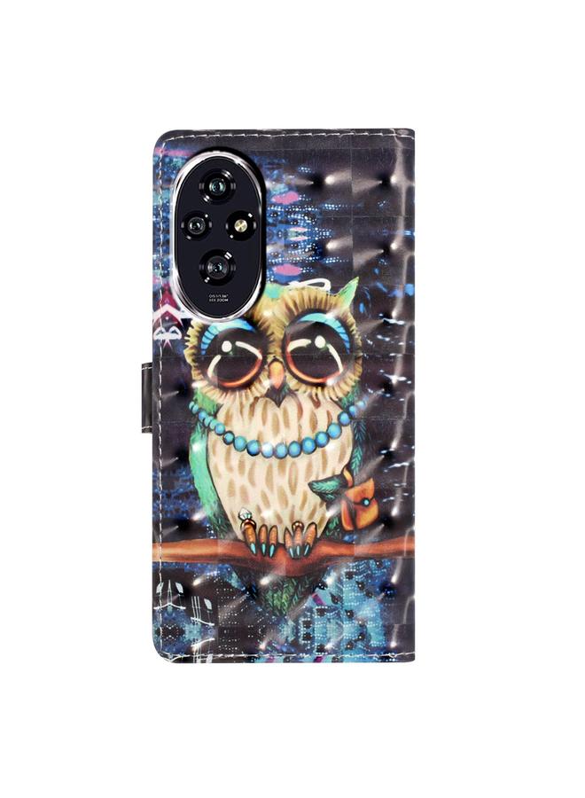 S-TOP Case For Honor 200 3D Pattern Leather Phone Case - Image 3