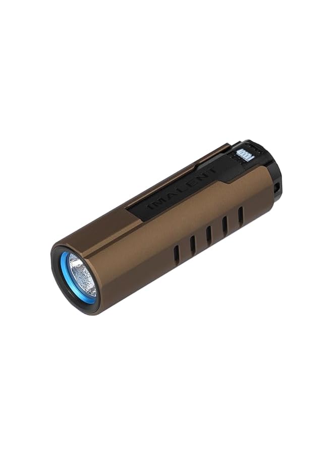 IMALENT LD70 EDC Flashlight, 4000 Lumens LED Rechargeable Flashlight with 203 Meter Throw, OLED Screen, IPX8 Waterproof, Keychain Handheld Flashlight For Outdoor, Night Walking, Camping(Gold) - Image 2