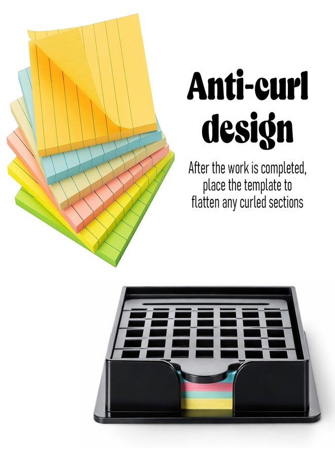 Yuomeaz 5 Styles Sticky Note Stencil, Sticky Note Organizer Case for Desk, Memo Notes Stencil Dispenser for Home Office Desk, Planning List - Image 5