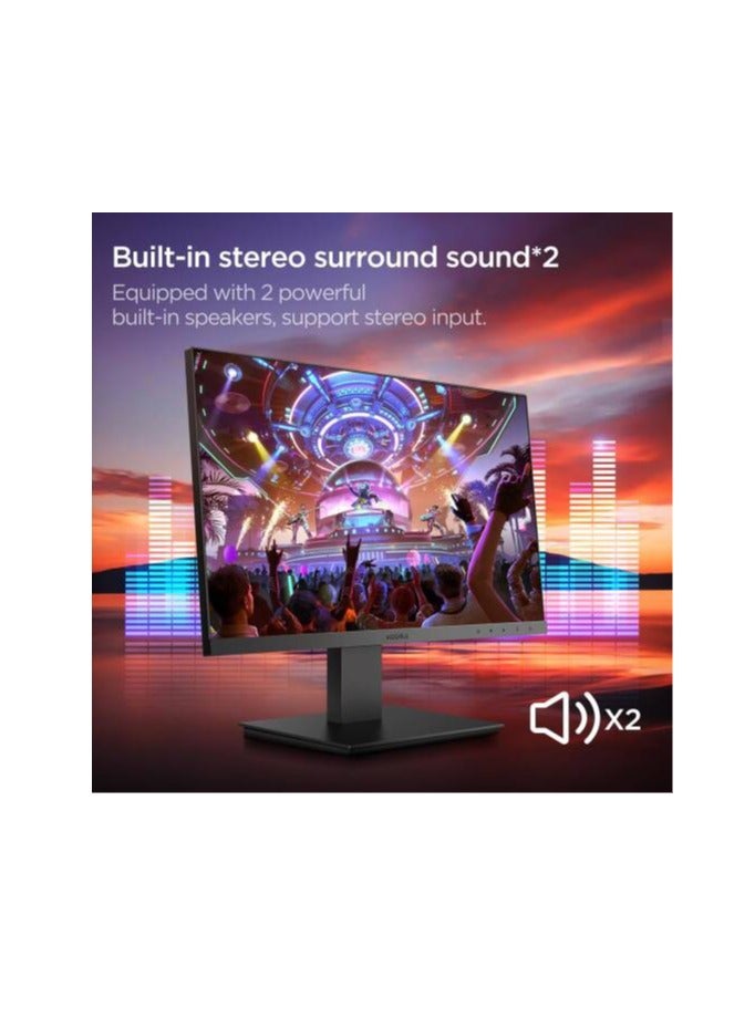 KOORUI KOORUI N02 Monitor, 27" IPS Display, FHD Resolution, 100Hz Refresh Rate, 4ms (OD) Response Time, FreeSync & G-Sync Compatible, 16.7m Color Display, Blue Light Filtering, Eye Care, Black | N02  - Image 5