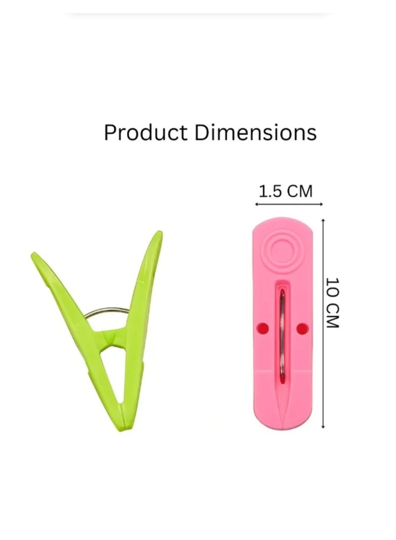 40 PCS Plastic Cloth Pegs Clothespins Laundry Line Clips Pack of 40 Durable Hanging Clips for Clothes Drying Rack Outdoor Indoor Use Laundry Accessories - Image 3