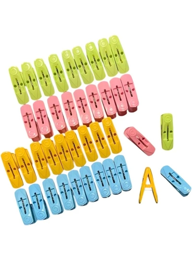 40 PCS Plastic Cloth Pegs Clothespins Laundry Line Clips Pack of 40 Durable Hanging Clips for Clothes Drying Rack Outdoor Indoor Use Laundry Accessories - Image 5