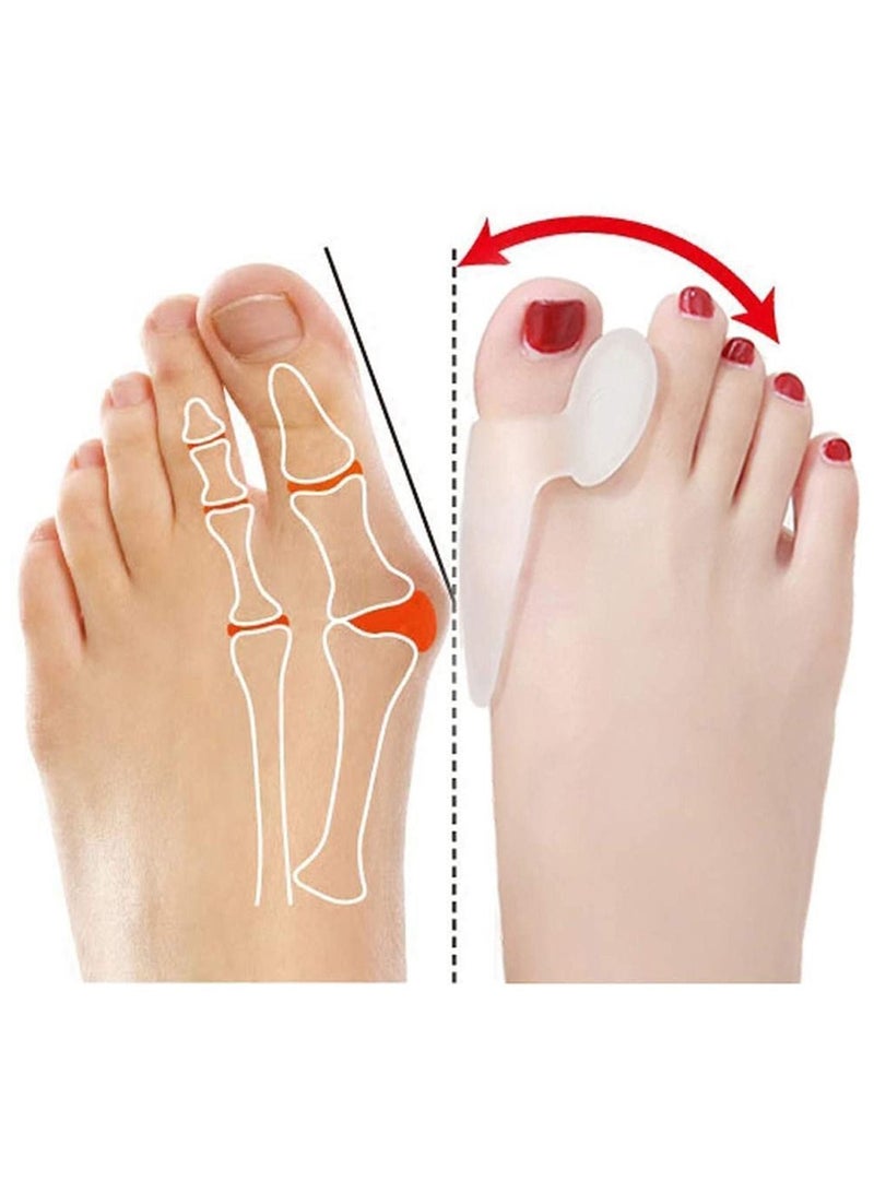 Y&D 2Pcs Toe Separators Protector Bunion Corrector Hallux Valgus Relief Silicone Gel For Men Women Rapid Foot Pain Pads - Image 4