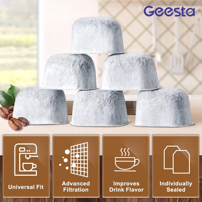 Geesta Premium 12-Pack Replacement Charcoal Water Filters for Keurig Coffee Machine - Image 4