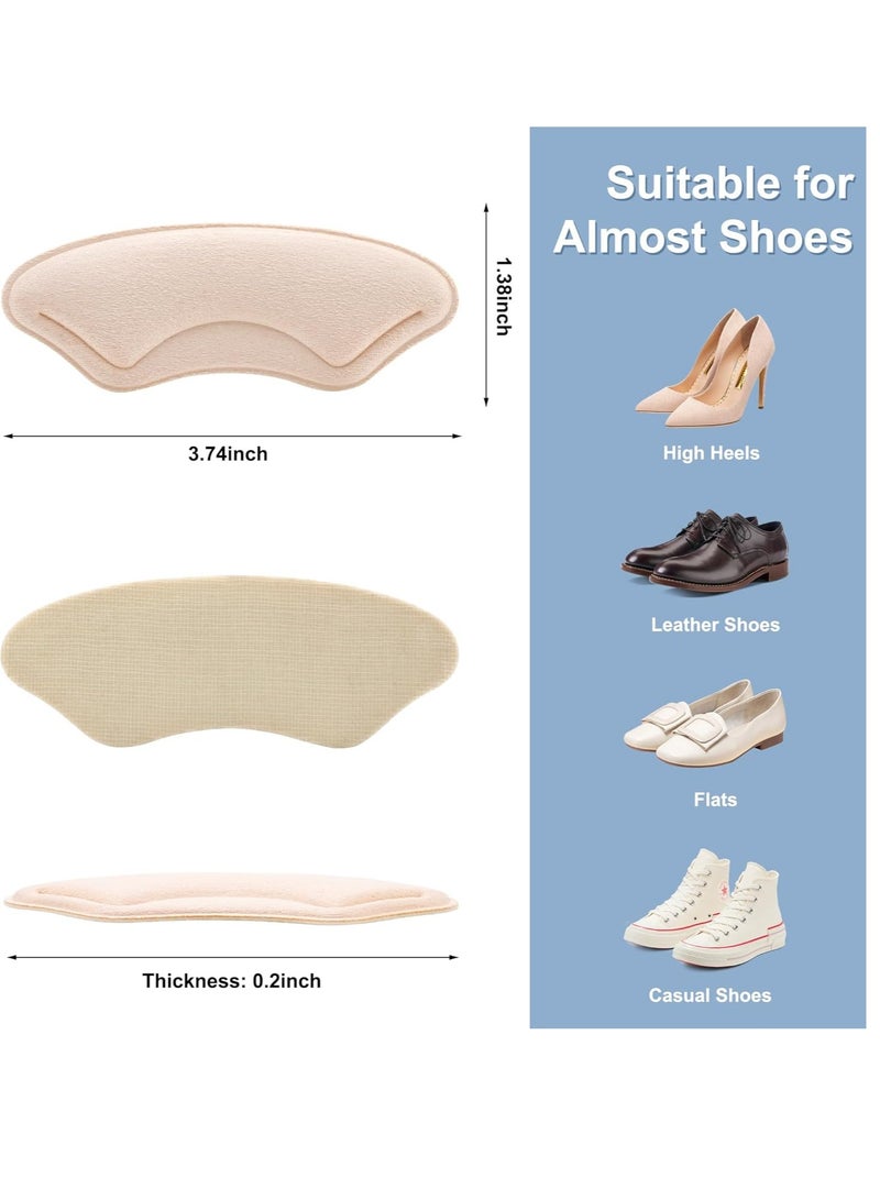 Meetion 6 Pairs Heel Cushion Pads for Shoes Too Big, Shoe Grips Liners Heel Protectors for Loose Shoes, Heel Pain, Blisters and Rubbing, Anti Slip Shoe Filler Make Shoes Fit Tighter - Image 3