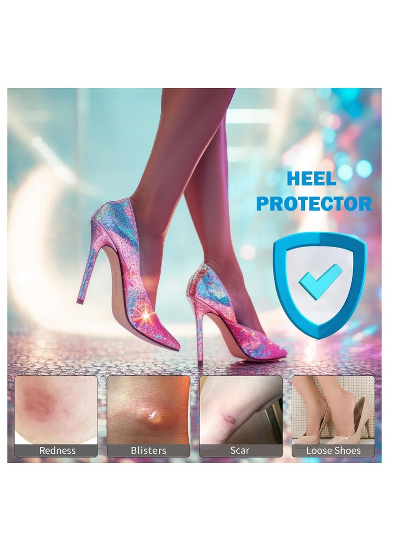 Meetion 6 Pairs Heel Cushion Pads for Shoes Too Big, Shoe Grips Liners Heel Protectors for Loose Shoes, Heel Pain, Blisters and Rubbing, Anti Slip Shoe Filler Make Shoes Fit Tighter - Image 2