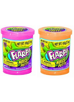 Jaru The 1 Flarp Noise Putty (2 Pack) Fart Putty Slime Amazing Bundle It Makes Fart Noises Super Soft Pink And Orange Slime 2 Pack Amazing Style (Click For More Variations)