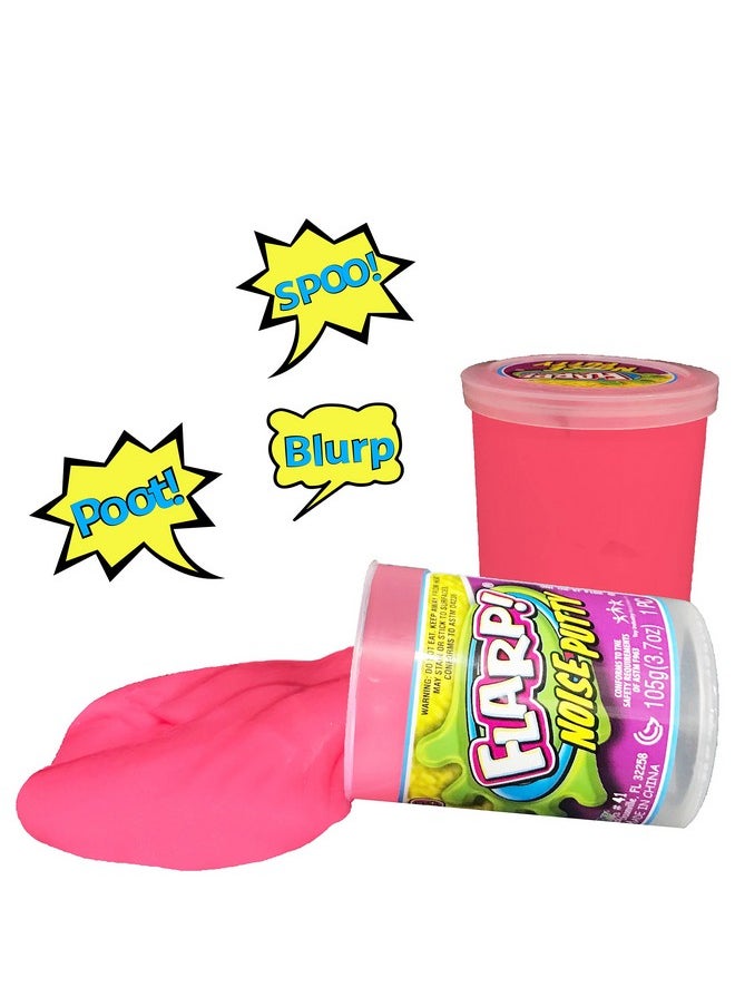 Ja-Ru - Jaru The 1 Flarp Noise Putty (2 Pack) Fart Putty Slime Amazing Bundle It Makes Fart Noises Super Soft Pink And Orange Slime 2 Pack Amazing Style (Click For More Variations) - Image 1