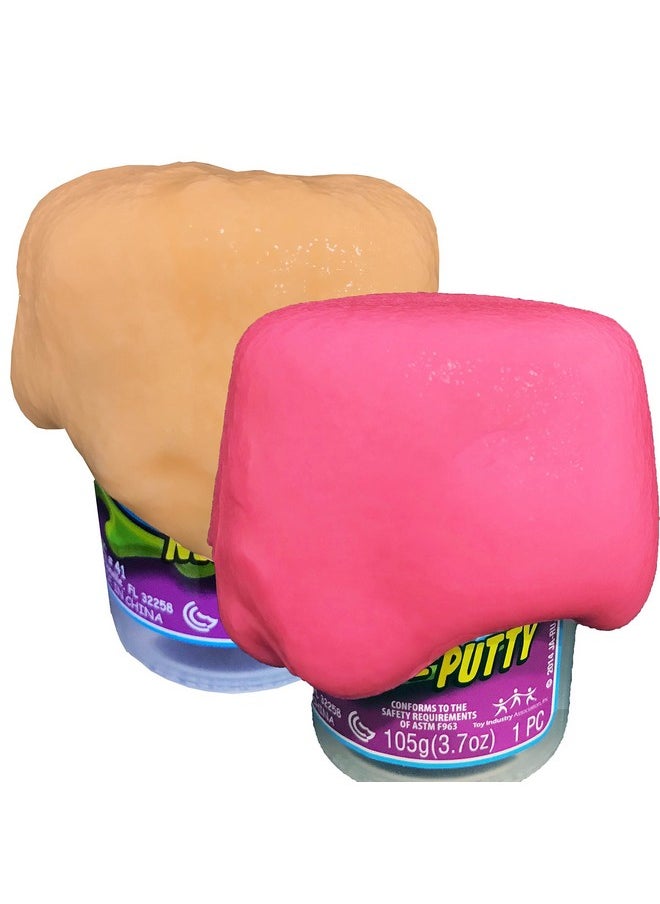 Ja-Ru - Jaru The 1 Flarp Noise Putty (2 Pack) Fart Putty Slime Amazing Bundle It Makes Fart Noises Super Soft Pink And Orange Slime 2 Pack Amazing Style (Click For More Variations) - Image 1
