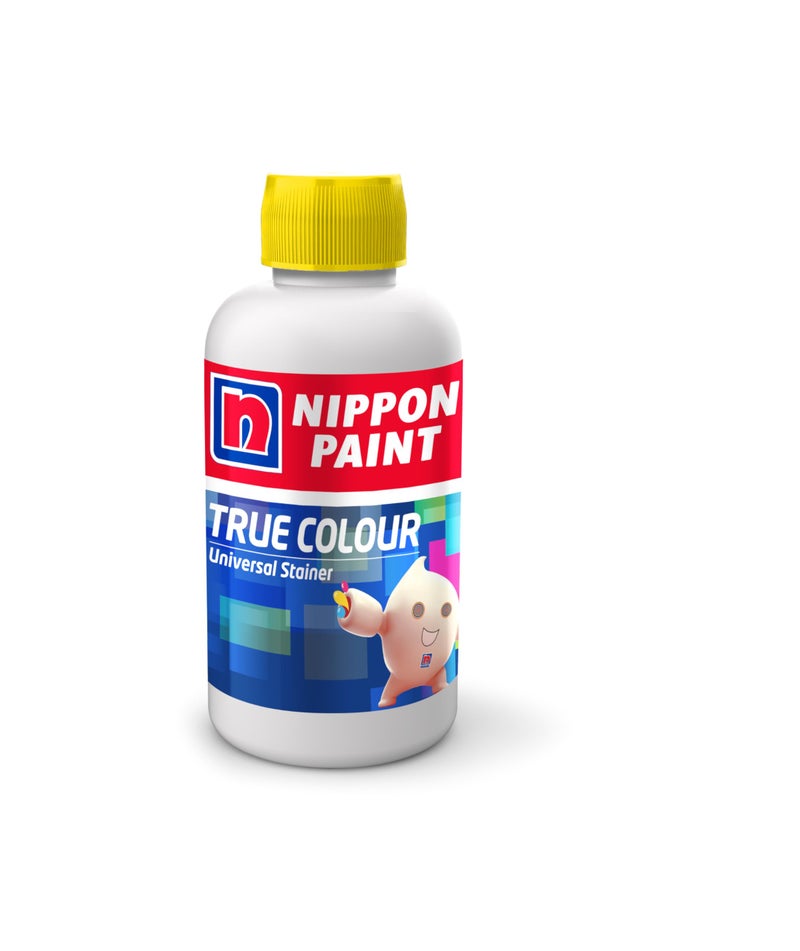Nippon Paint True Colour Universal Stainer (Fast Yellow, 100ml)-Water Soluble High Tint, Non-Toxic, Non-Fading Pigment-For Plastic Emulsions, Enamels, Paints, Oil Paints-DIY - Image 1