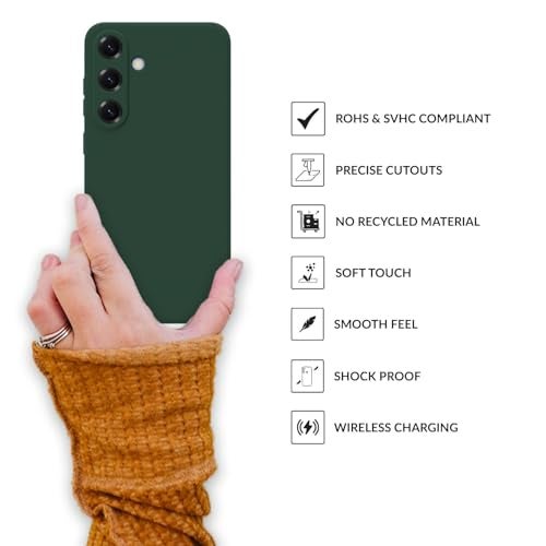 SPRIG Compatible with Samsung S25 Plus Premium FlexTone Back Cover Drop Tested Shock Proof Mobile Case for Men, Women, Boys and Girls with Camera Protection (Dark Green) - Image 4