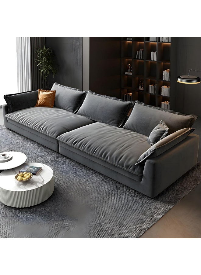 Zayn comforts Cushioned Back Leather Sectional Sofa Set â€“ Contemporary Comfort for Your Living Room (3 Seater Sofa) - Image 1