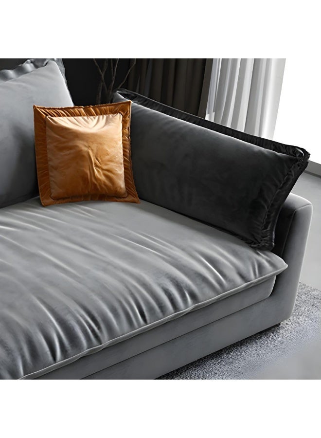 Zayn comforts Cushioned Back Leather Sectional Sofa Set â€“ Contemporary Comfort for Your Living Room (3 Seater Sofa) - Image 3