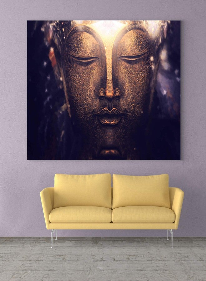 Inephos Framed Canvas Painting - Beautiful Buddha Religious Art Wall Painting for Living Room, Bedroom, Office, Hotels, Drawing Room (85cm X 55cm, Multi) - Image 1